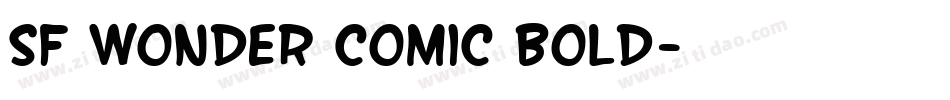 SF Wonder Comic Bold字体转换